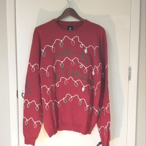 NFL Licensed Men's Tampa Bay Buccaneers Red/Light Up Ugly Sweater Sz XL